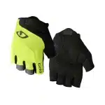 Guantes Giro Bravo Gel Cortos Negro Verde
