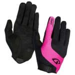 Guantes Giro Tessa Largos Gel Negro Rosa