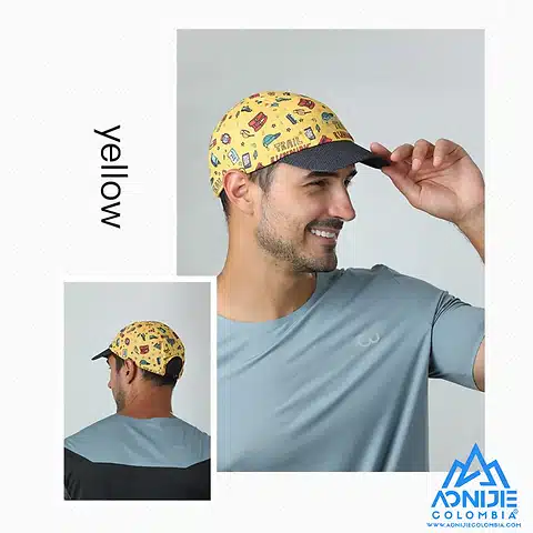 Gorra Running Aonijie Amarilla Trail Running - Maillot Cycling Boutique  Ciclismo
