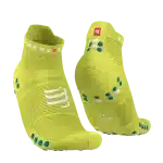 Medias Pro Racing Socks v4.0 Compressport Run Low - Verde