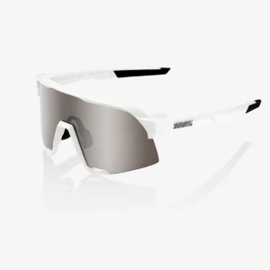 Gafas100% S3 Matte White Hyper Silver