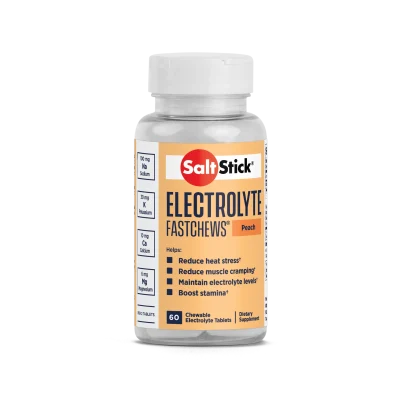 PASTILLAS DE SAL ELECTROLYTE SALT STICK FASTCHEWS DURAZNO