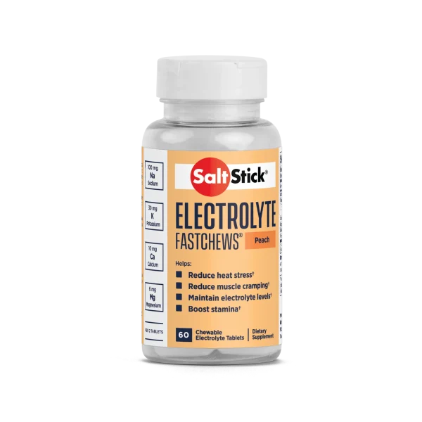 PASTILLAS DE SAL ELECTROLYTE SALT STICK FASTCHEWS DURAZNO