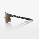 Gafas 100% Hypercraft Matte Black Gold Mirror - Imagen 2