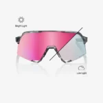 Gafas 100% S3 Fotocromatic Gris-Rose Gold Mirror - Imagen 2